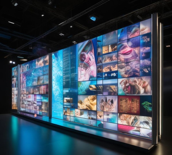 展会数字大屏图片素材库，打造沉浸式视觉体验，提升品牌展会竞争力